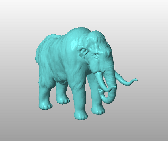 3D модель мамонта для печати на 3Д принтере 3D модель мамонта