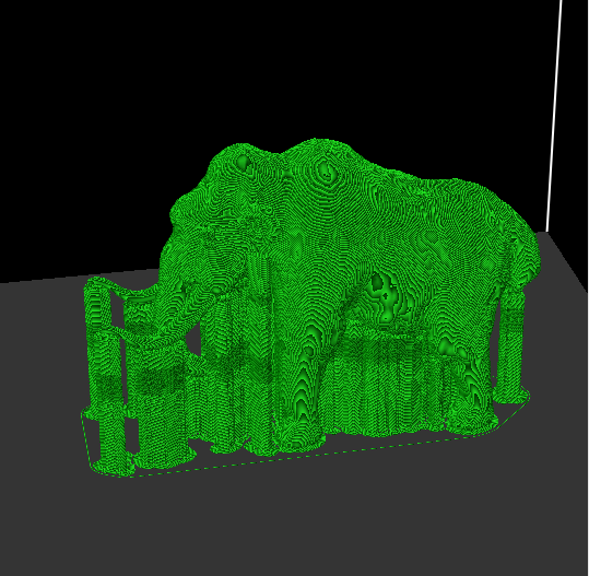 Задание для 3D печати 3D модель мамонта в 3д принтере